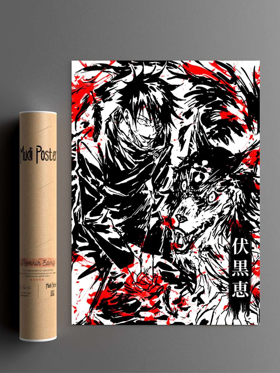 Jujutsu Kaisen Anime Poster Çerçevesiz Yüksek Kalite Anime Duvar Poster