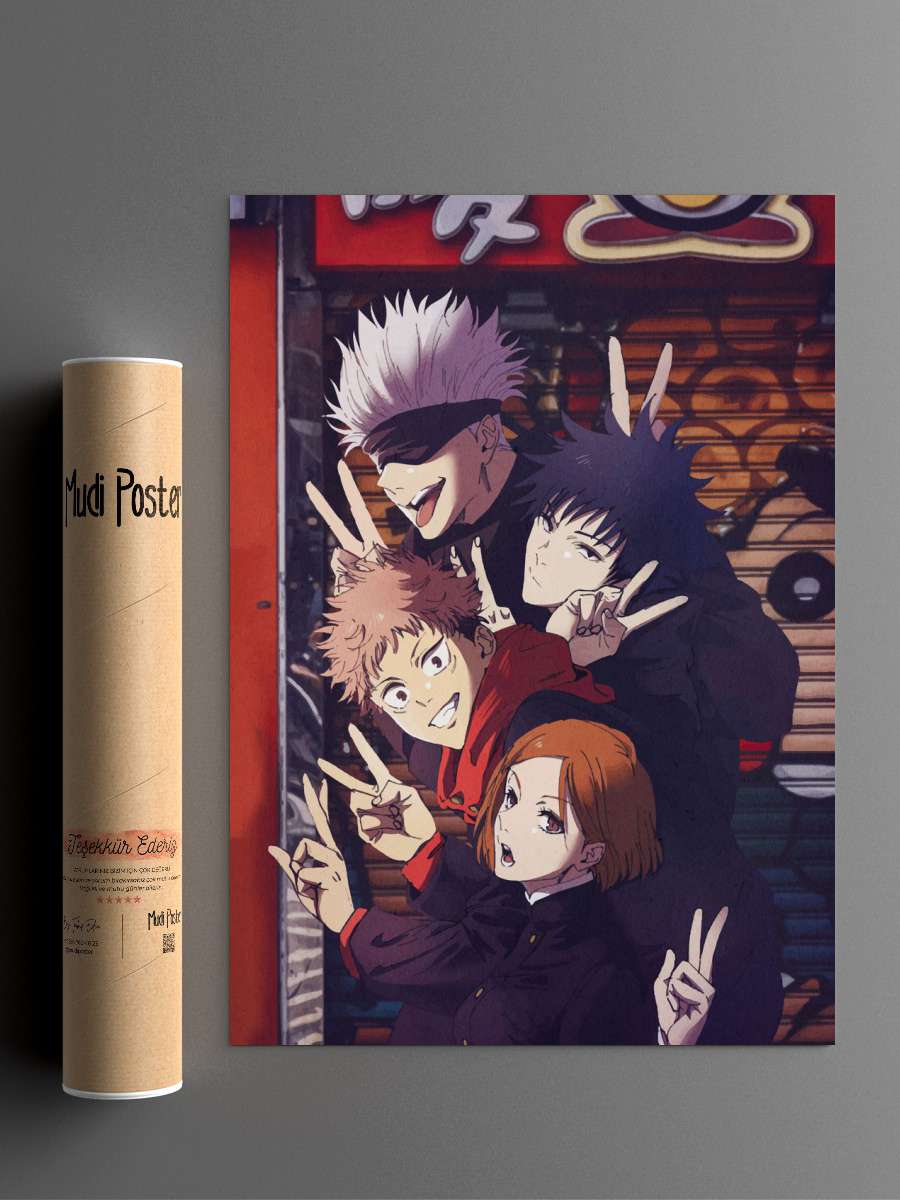 Jujutsu Kaisen Anime Poster Çerçevesiz Yüksek Kalite Anime Duvar Poster