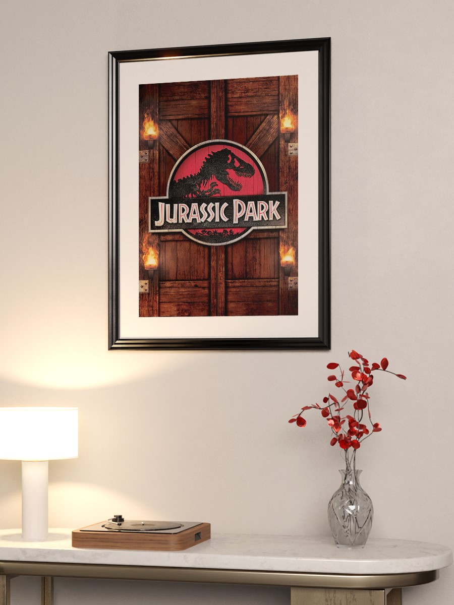 Jurassic Park Movie Art 3 Poster, Çerçevesiz Tv Film Poster