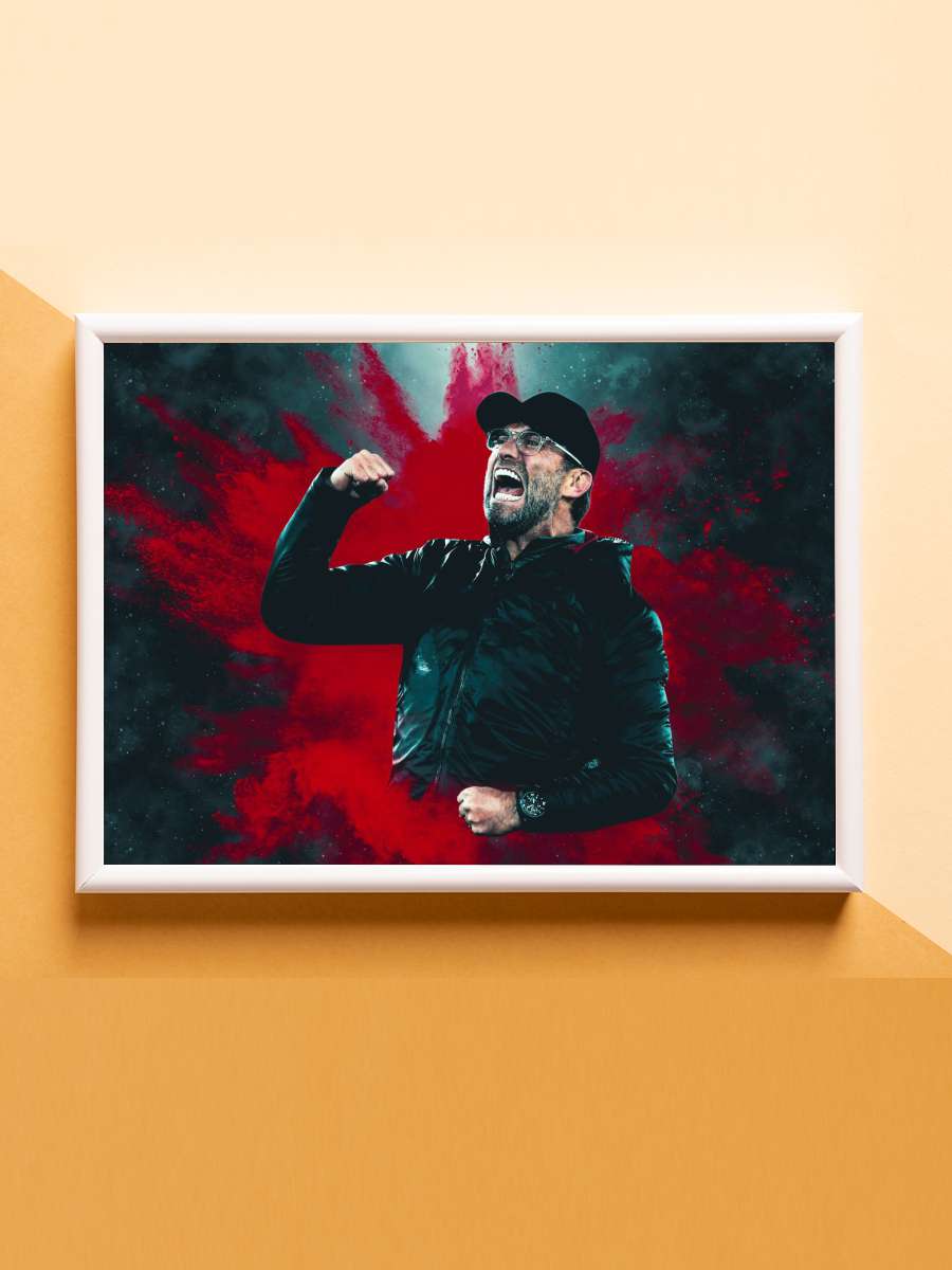 Jurgen Klopp Futbol Poster Çerçevesiz Yüksek Kalite Futbolcu Duvar Poster