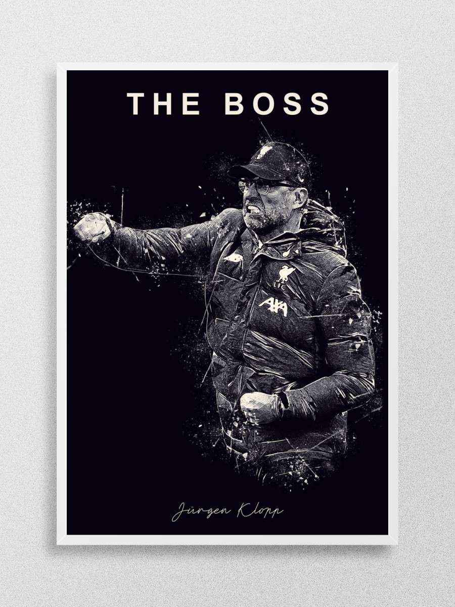 Jurgen Klopp Futbol Poster Çerçevesiz Yüksek Kalite Futbolcu Duvar Poster