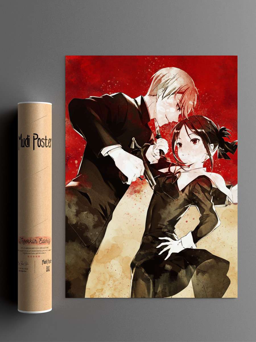 Kaguya sama Love is War Anime Poster Çerçevesiz Yüksek Kalite Anime Duvar Poster