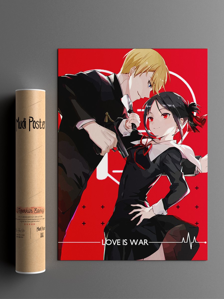 Kaguya sama Anime Poster Çerçevesiz Yüksek Kalite Anime Duvar Poster