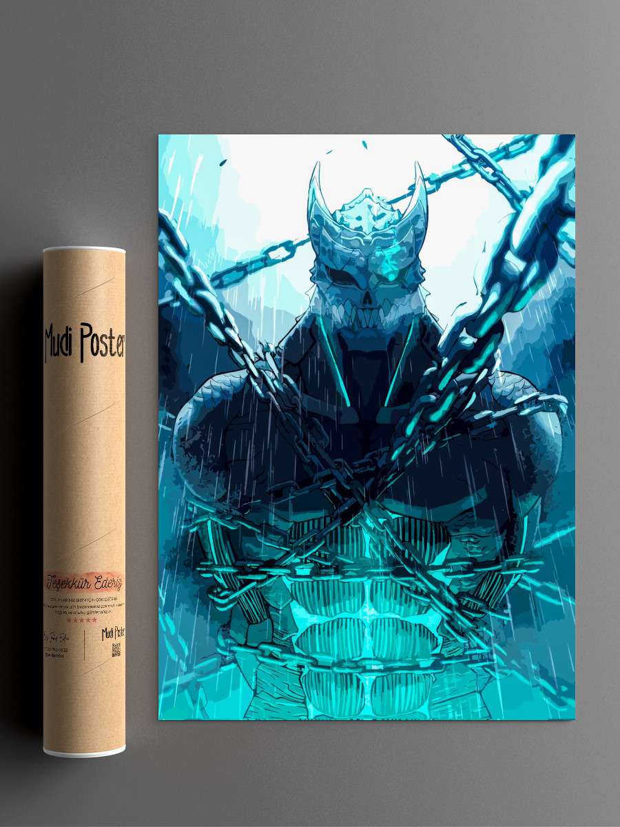 Kaiju No 8 Anime Poster Çerçevesiz Yüksek Kalite Anime Duvar Poster