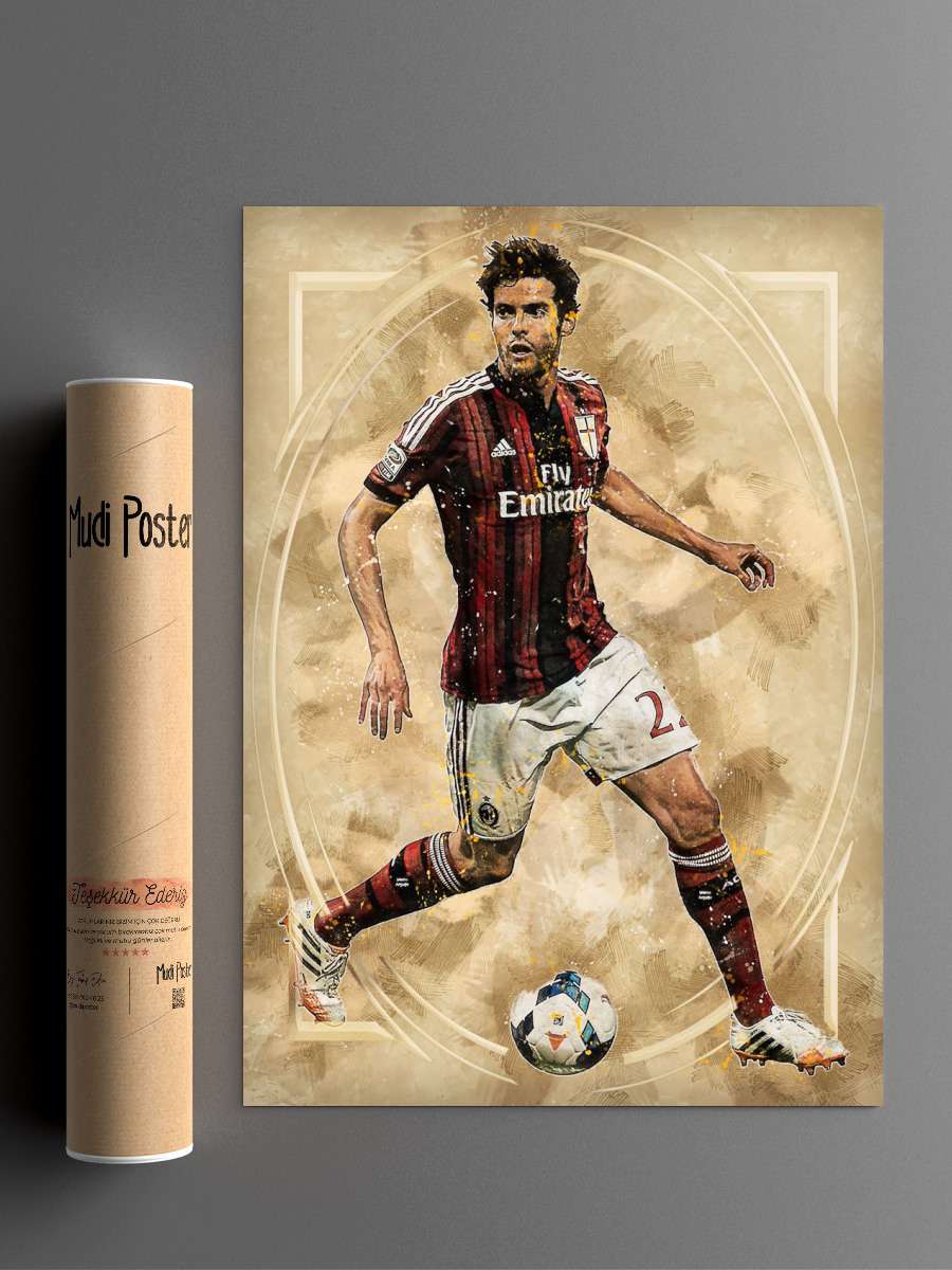 Kaka Futbol Poster Çerçevesiz Yüksek Kalite Futbolcu Duvar Poster