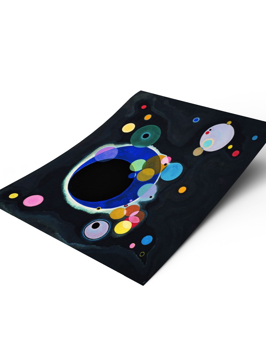 Kandinsky Circles Tablo Sanatsal Ünlü Ressam Poster Çerçevesiz Yüksek Kalite Poster