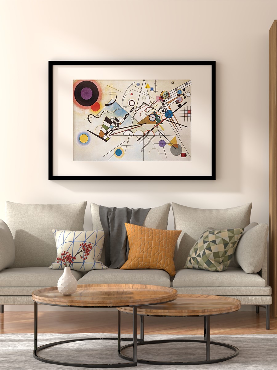 Kandinsky Composition VIII Tablo Sanatsal Ünlü Ressam Poster Çerçevesiz Yüksek Kalite Poster