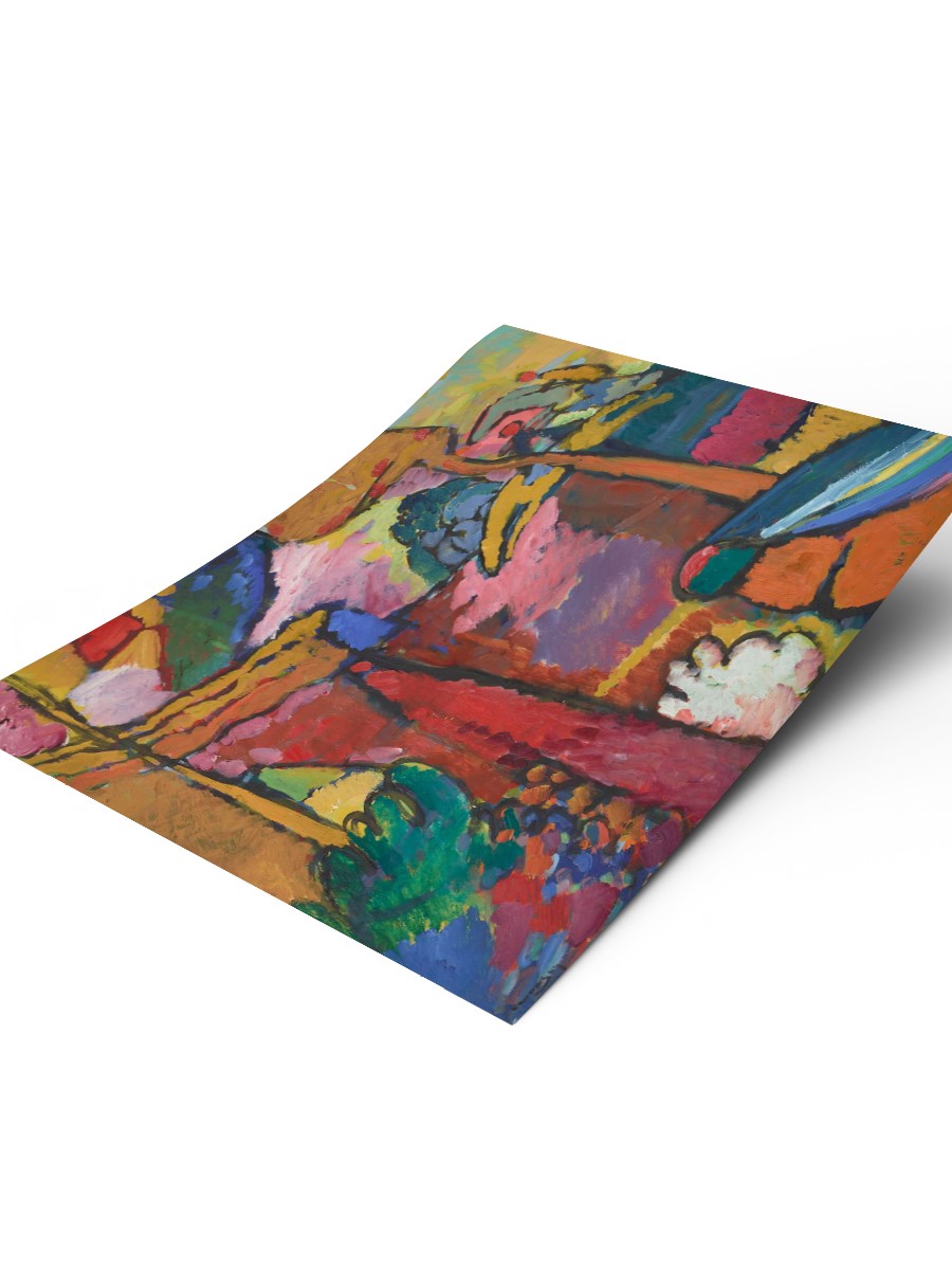 Kandinsky Improvisation V Tablo Sanatsal Ünlü Ressam Poster Çerçevesiz Yüksek Kalite Poster