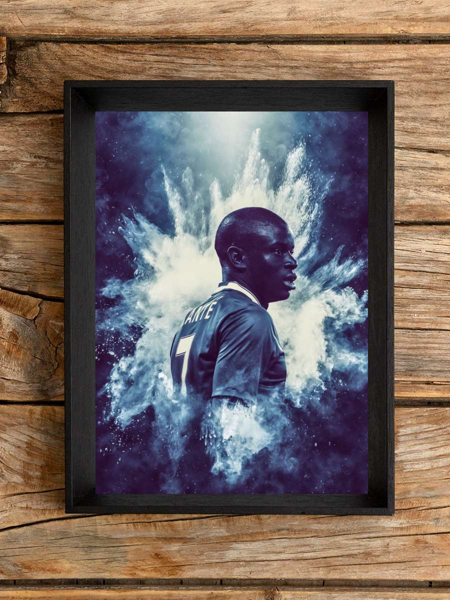 Kante Illustration Futbol Poster Çerçevesiz Yüksek Kalite Futbolcu Duvar Poster