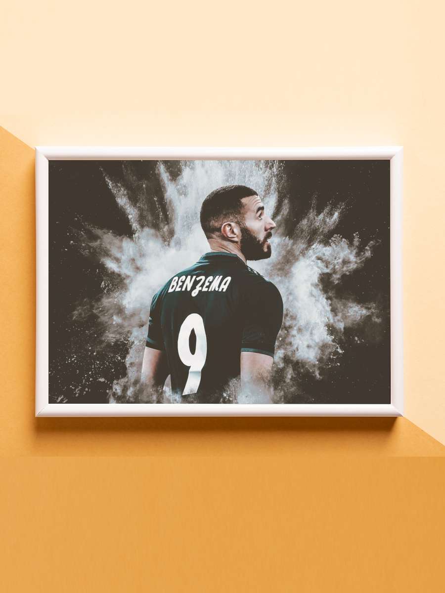 Karim Benzema Futbol Poster Çerçevesiz Yüksek Kalite Futbolcu Duvar Poster