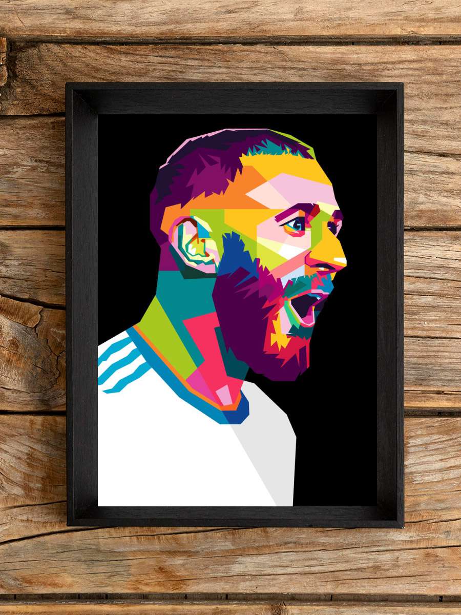 Karim Benzema Futbol Poster Çerçevesiz Yüksek Kalite Futbolcu Duvar Poster