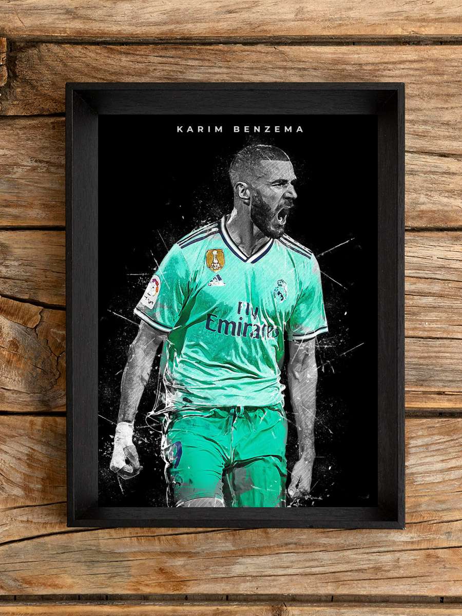 Karim Benzema Futbol Poster Çerçevesiz Yüksek Kalite Futbolcu Duvar Poster