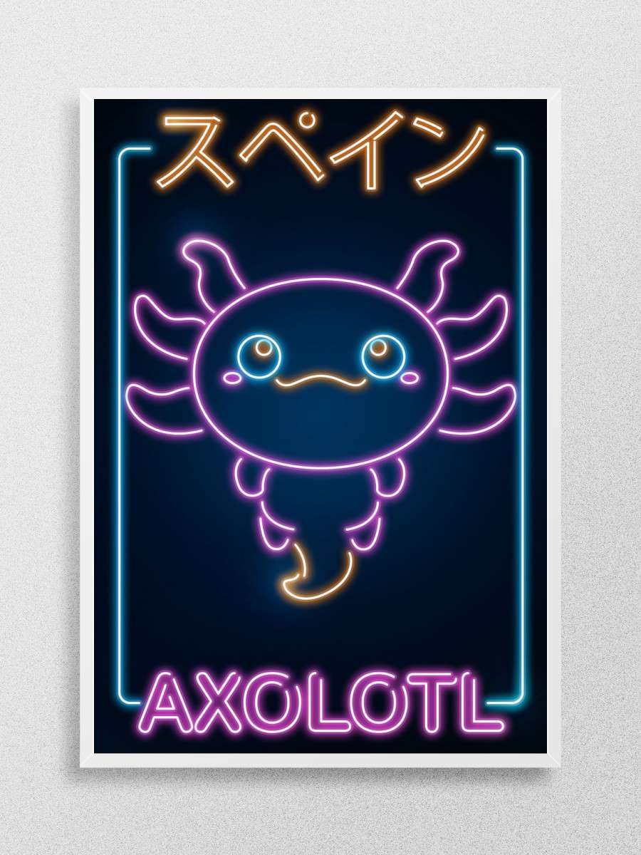 Kawaii Axolotl Anime Poster Çerçevesiz Yüksek Kalite Anime Duvar Poster