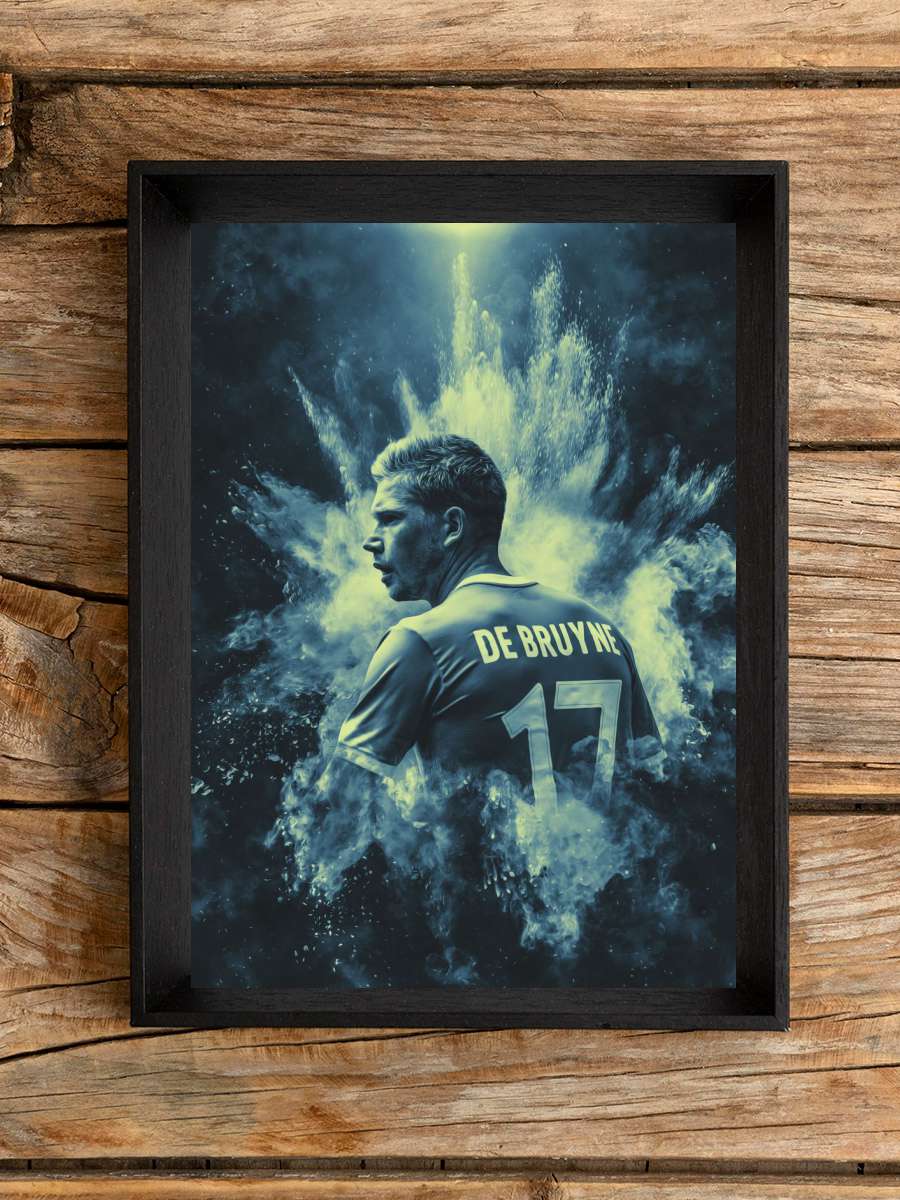 KDB Illustration Futbol Poster Çerçevesiz Yüksek Kalite Futbolcu Duvar Poster