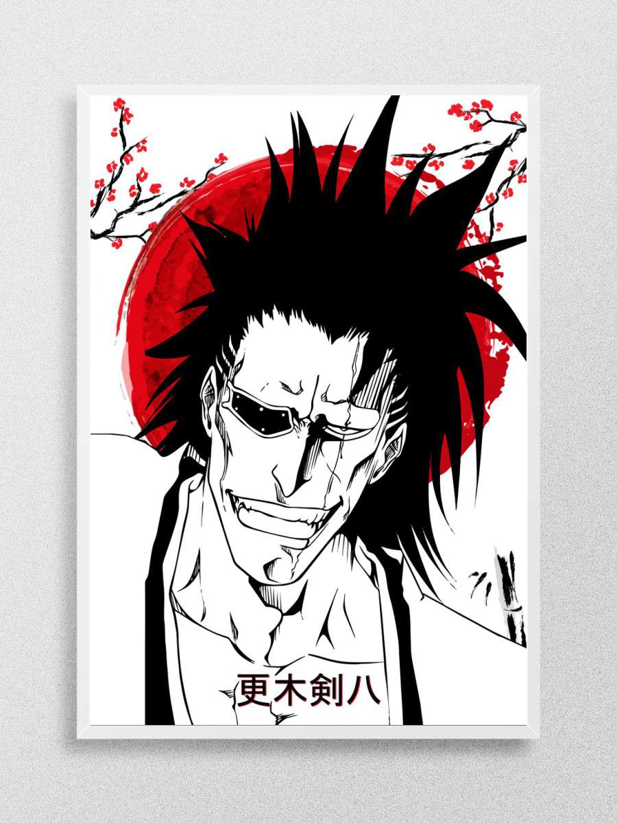 kenpachi zaraki Anime Poster Çerçevesiz Yüksek Kalite Anime Duvar Poster