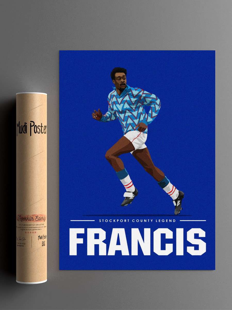 Kevin Francis Futbol Poster Çerçevesiz Yüksek Kalite Futbolcu Duvar Poster