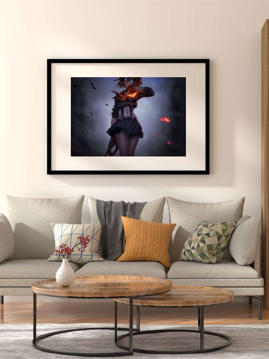 Kill La Kill Ryuko Matoi Anime Poster Çerçevesiz Yüksek Kalite Anime Duvar Poster