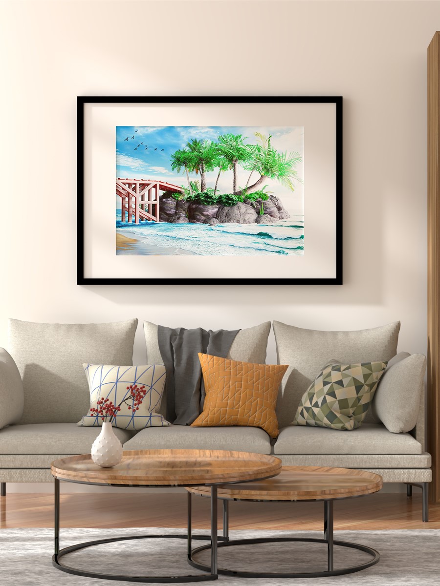 Kingdom Hearts Islands Anime Poster Çerçevesiz Yüksek Kalite Anime Duvar Poster