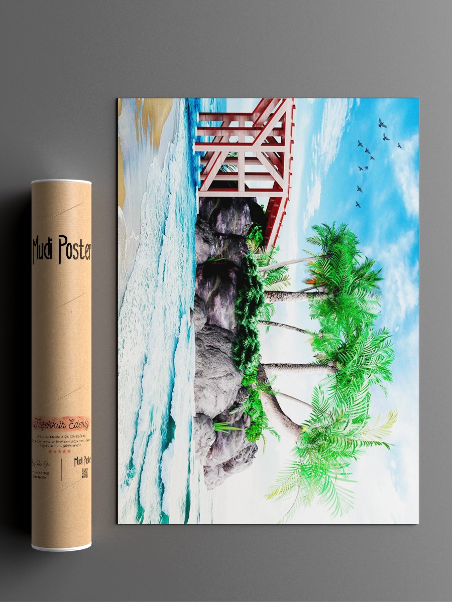 Kingdom Hearts Islands Anime Poster Çerçevesiz Yüksek Kalite Anime Duvar Poster