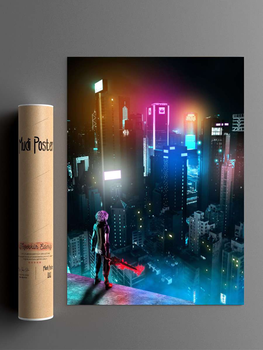 Kingdom Hearts Yozora Anime Poster Çerçevesiz Yüksek Kalite Anime Duvar Poster