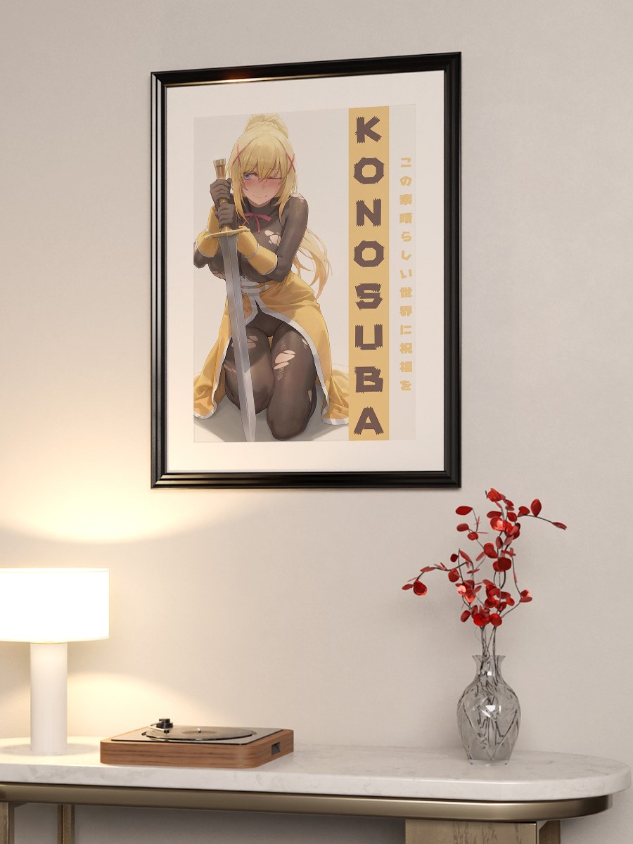 Kono Subarashii Darkness Anime Poster Çerçevesiz Yüksek Kalite Anime Duvar Poster