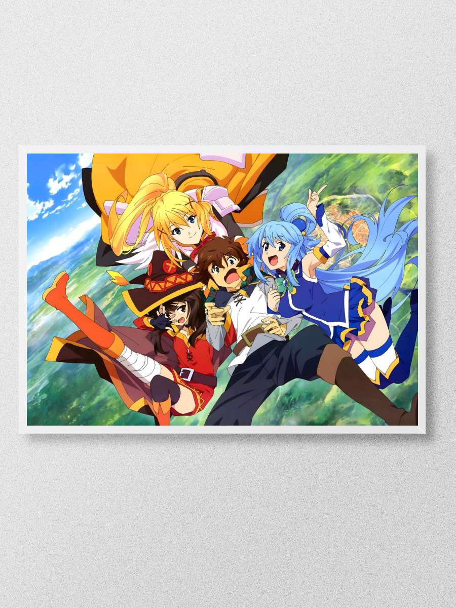 konosuba Anime Poster Çerçevesiz Yüksek Kalite Anime Duvar Poster