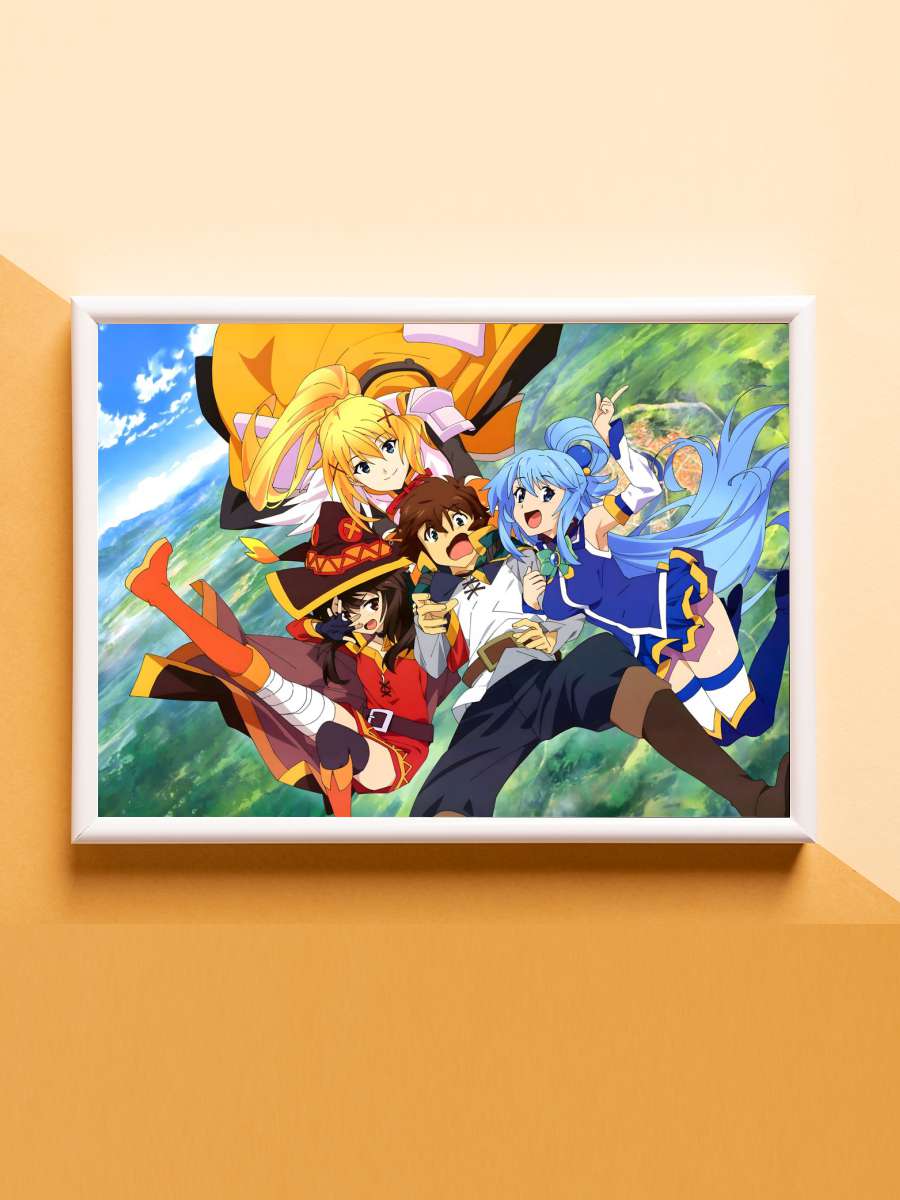 konosuba Anime Poster Çerçevesiz Yüksek Kalite Anime Duvar Poster