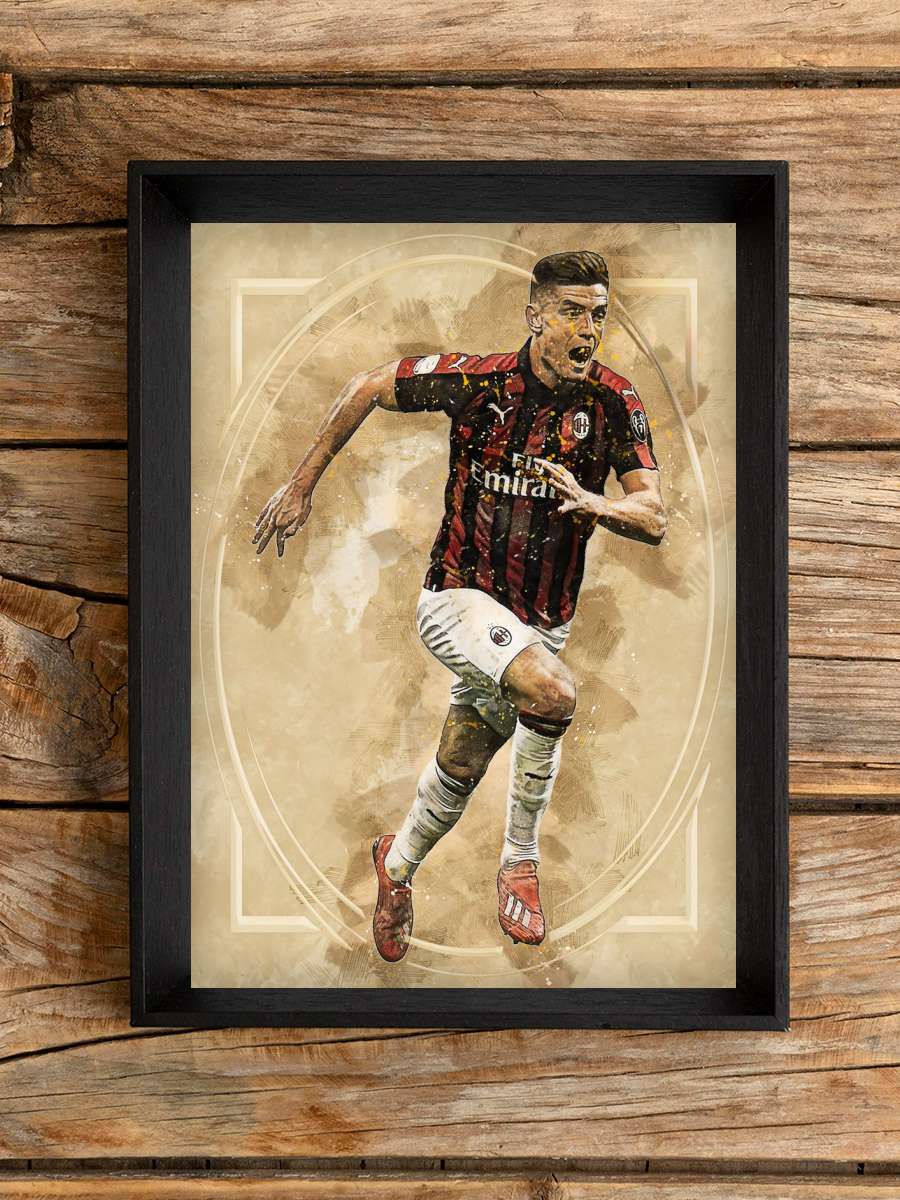 Krzysztof Piatek Futbol Poster Çerçevesiz Yüksek Kalite Futbolcu Duvar Poster