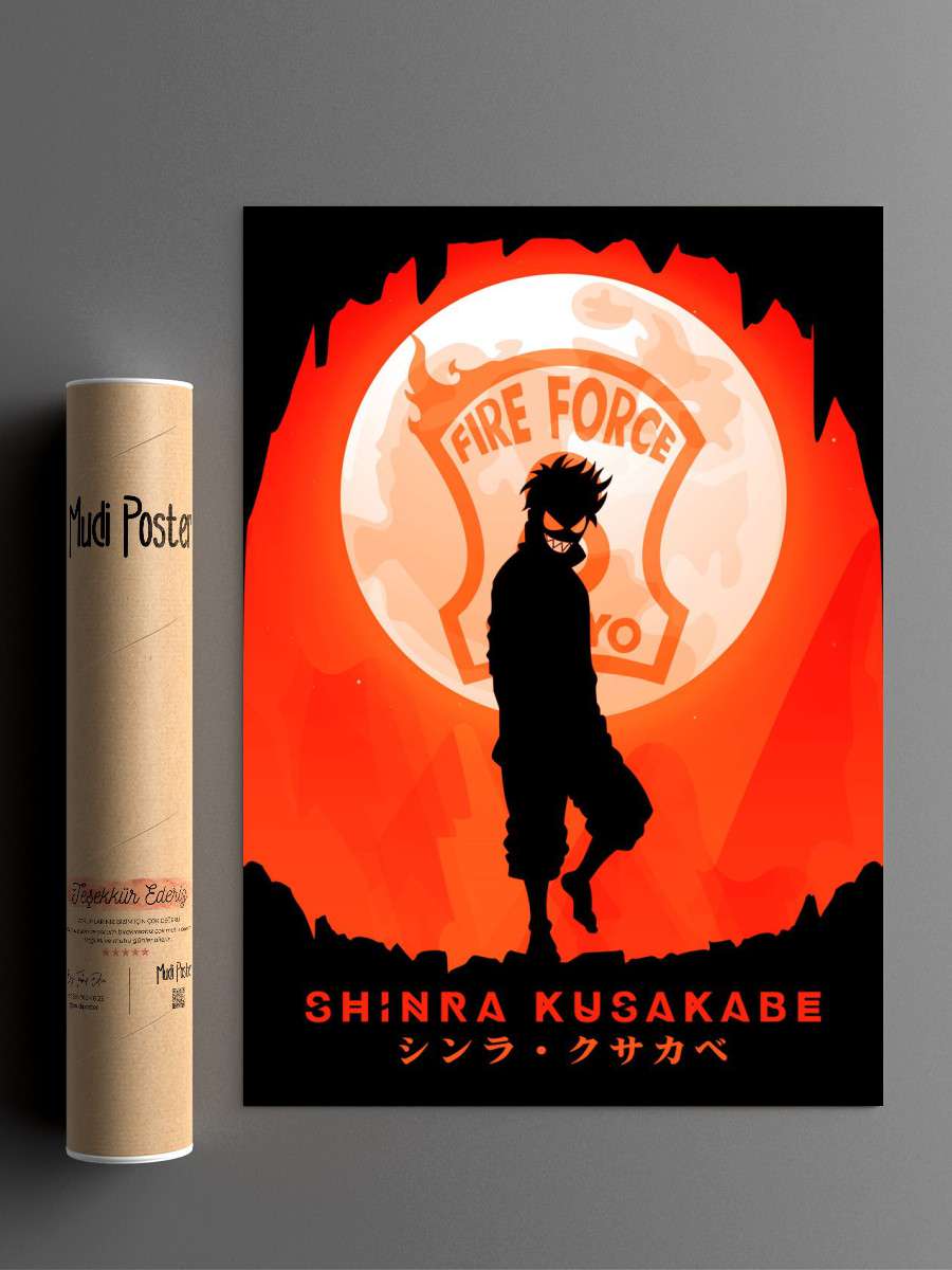 KUSAKABE SHINRA Anime Poster Çerçevesiz Yüksek Kalite Anime Duvar Poster