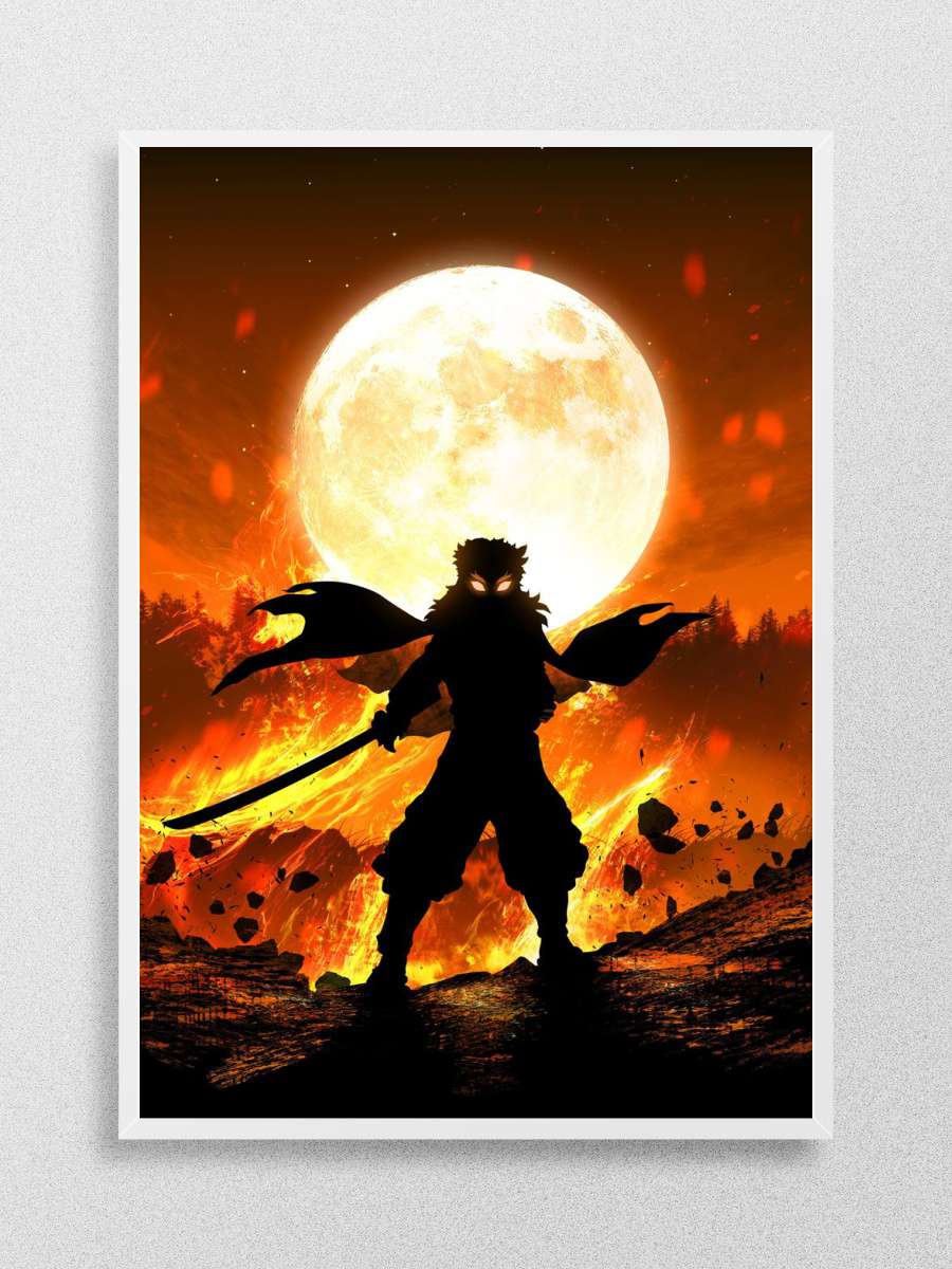 Kyojuro Rengoku Anime Poster Çerçevesiz Yüksek Kalite Anime Duvar Poster