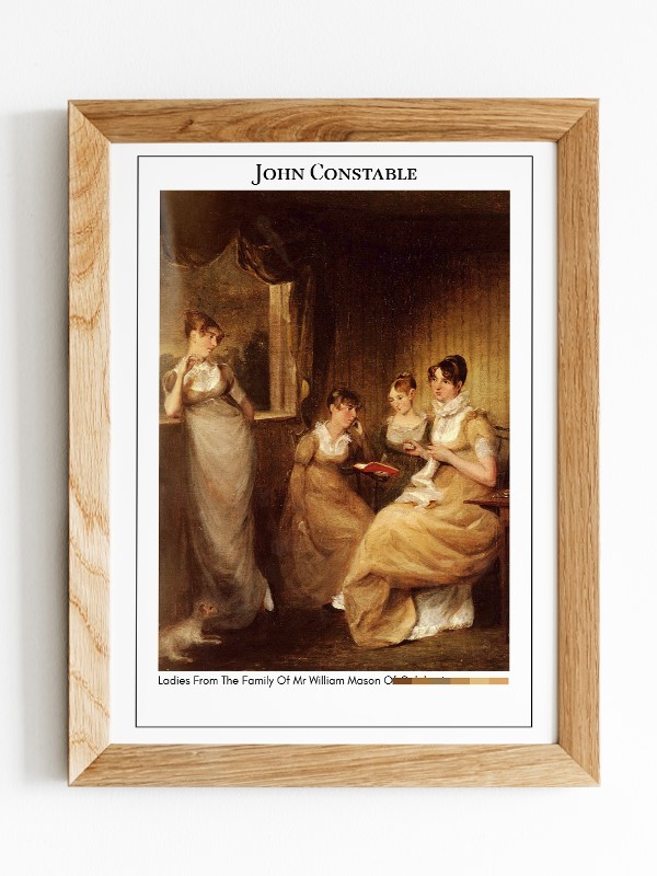 John Constable Ladies From The Family Of Mr William Mason Of Colchester Poster