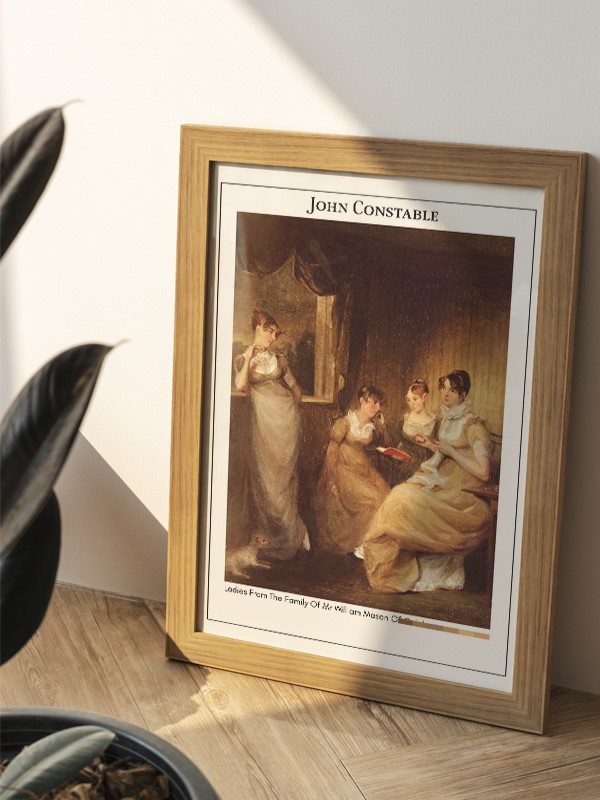 John Constable Ladies From The Family Of Mr William Mason Of Colchester Poster