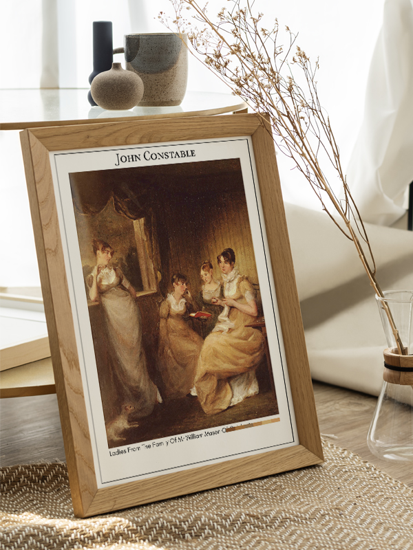 John Constable Ladies From The Family Of Mr William Mason Of Colchester Poster