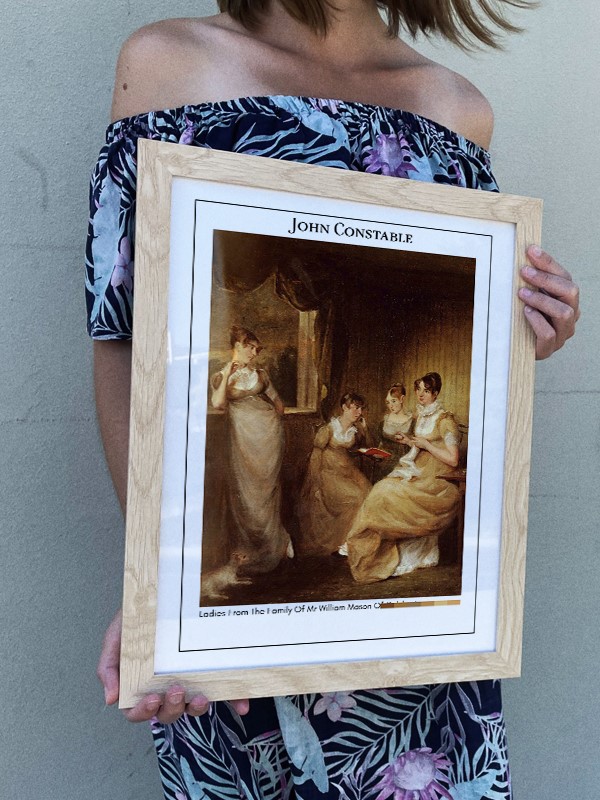 John Constable Ladies From The Family Of Mr William Mason Of Colchester Poster