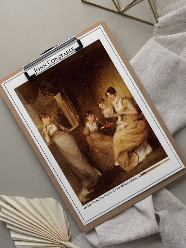 John Constable Ladies From The Family Of Mr William Mason Of Colchester Poster