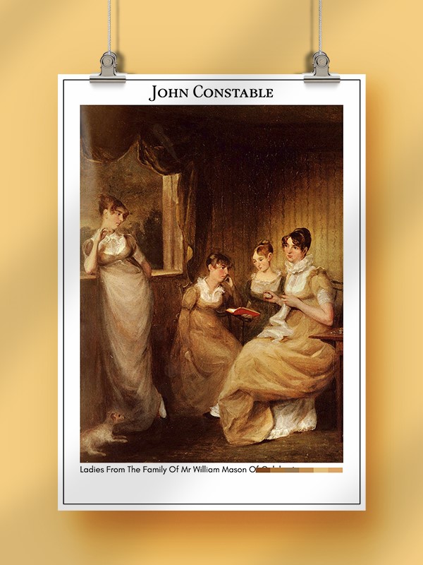John Constable Ladies From The Family Of Mr William Mason Of Colchester Poster