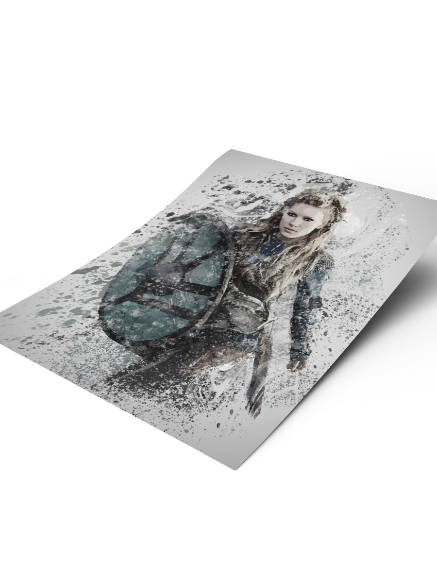 Lagertha (Vikings) Poster, Çerçevesiz Tv Film Poster