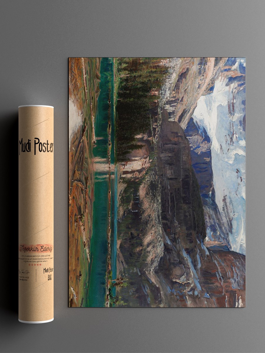 Lake O Hara Tablo Sanatsal Ünlü Ressam Poster Çerçevesiz Yüksek Kalite Poster