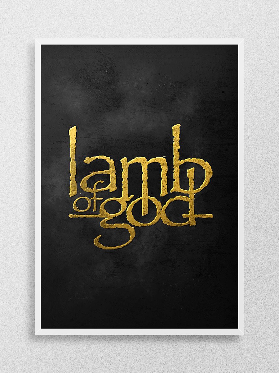 Lamb of God Virginia Metal Poster, Çerçevesiz Tv Film Poster