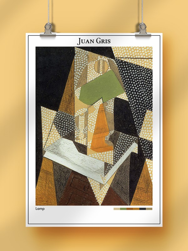 Juan Gris Lamp Poster