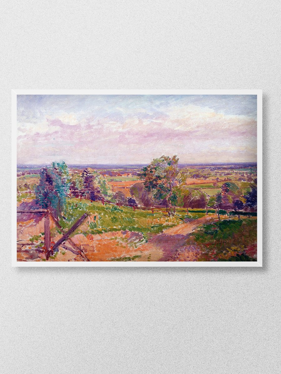 Landscape in Yorkshire Tablo Sanatsal Ünlü Ressam Poster Çerçevesiz Yüksek Kalite Poster