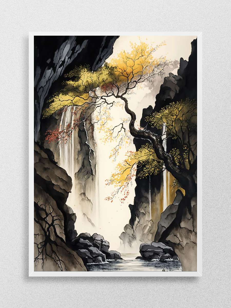 Landscape Mountain Japan Anime Poster Çerçevesiz Yüksek Kalite Anime Duvar Poster