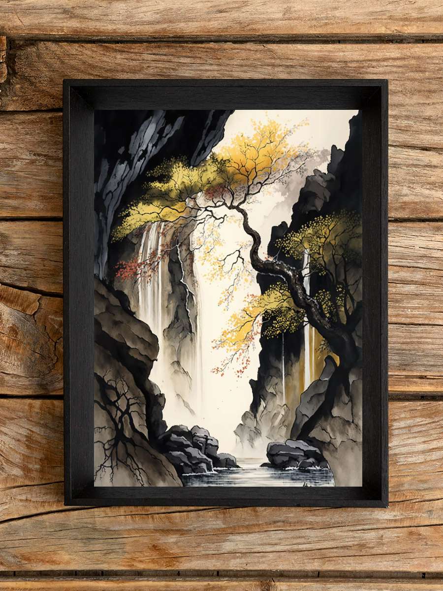 Landscape Mountain Japan Anime Poster Çerçevesiz Yüksek Kalite Anime Duvar Poster