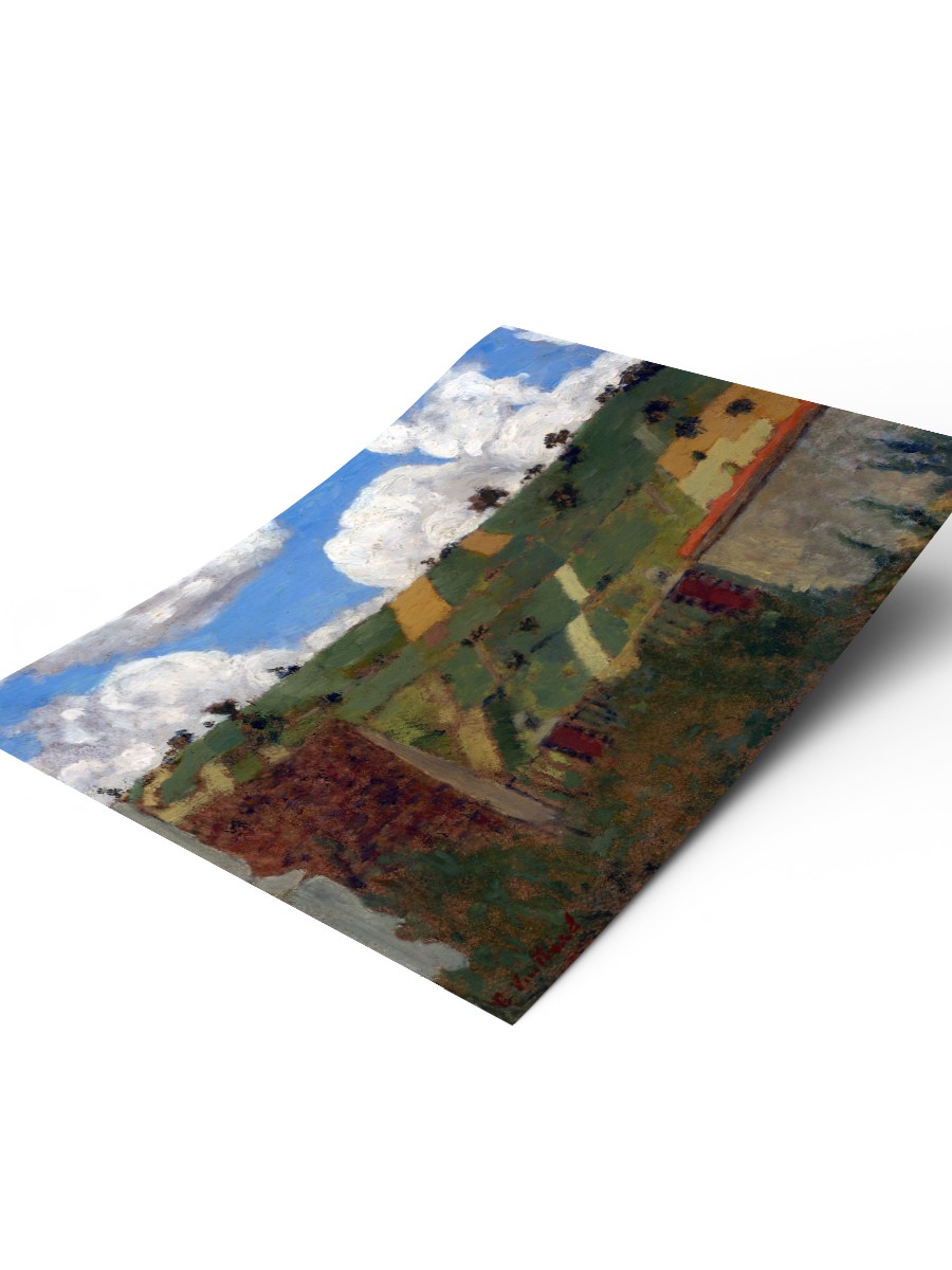 Landscape of Ile de France Tablo Sanatsal Ünlü Ressam Poster Çerçevesiz Yüksek Kalite Poster