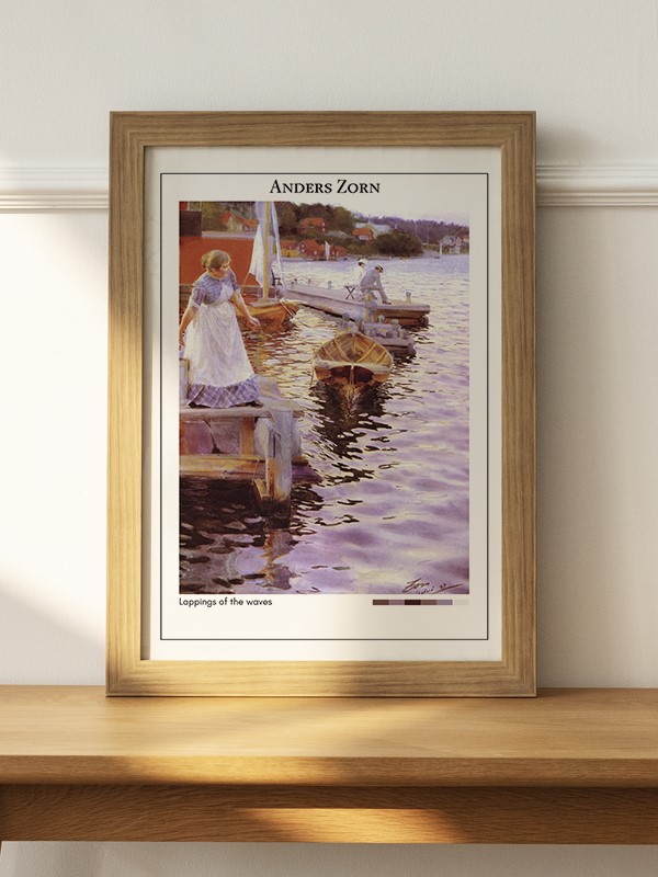 Anders Zorn Lappings of the waves Poster - En İyi Fiyatlarla