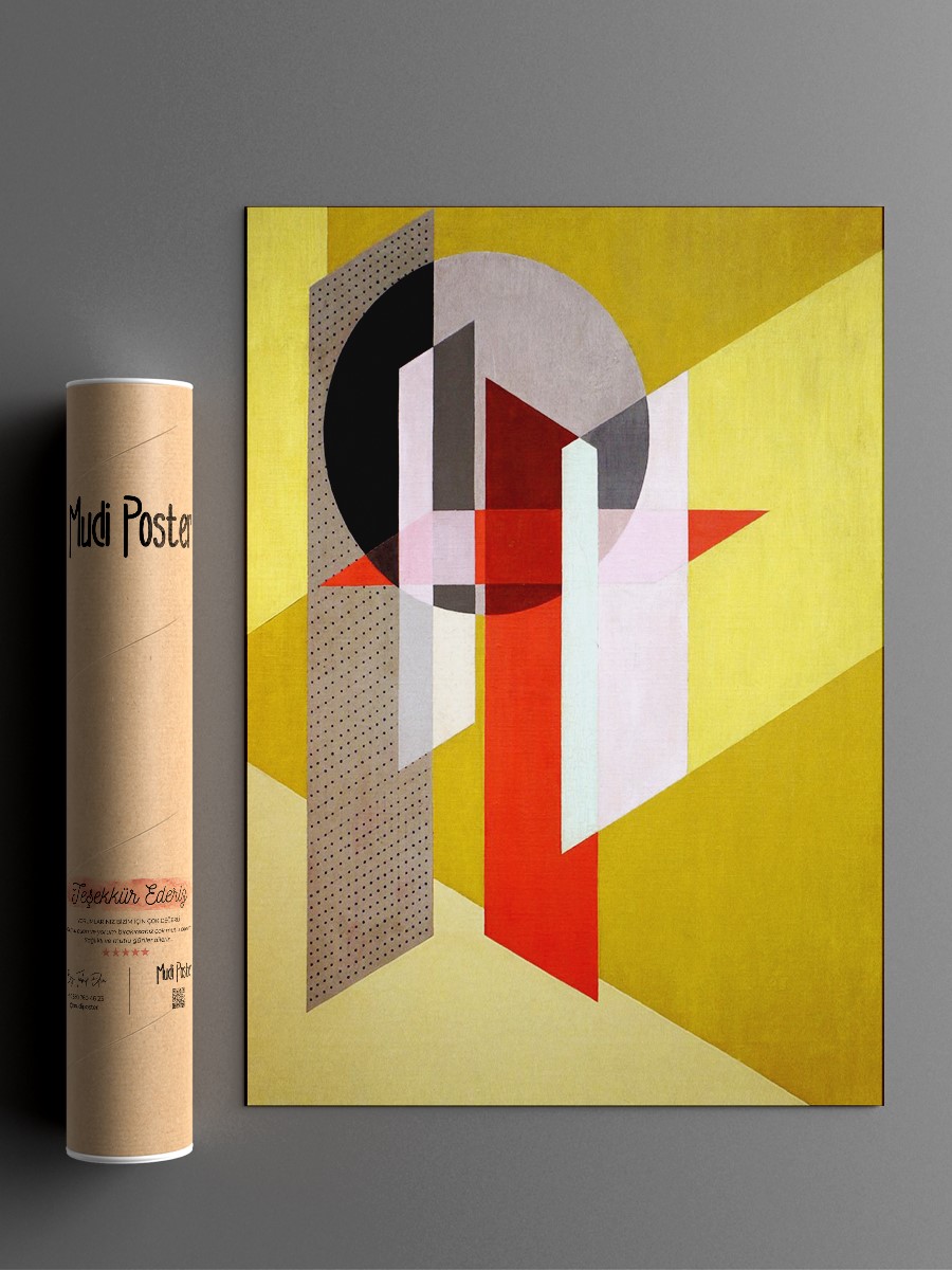 Laszlo Moholy Nagy Z VII Tablo Sanatsal Ünlü Ressam Poster Çerçevesiz Yüksek Kalite Poster