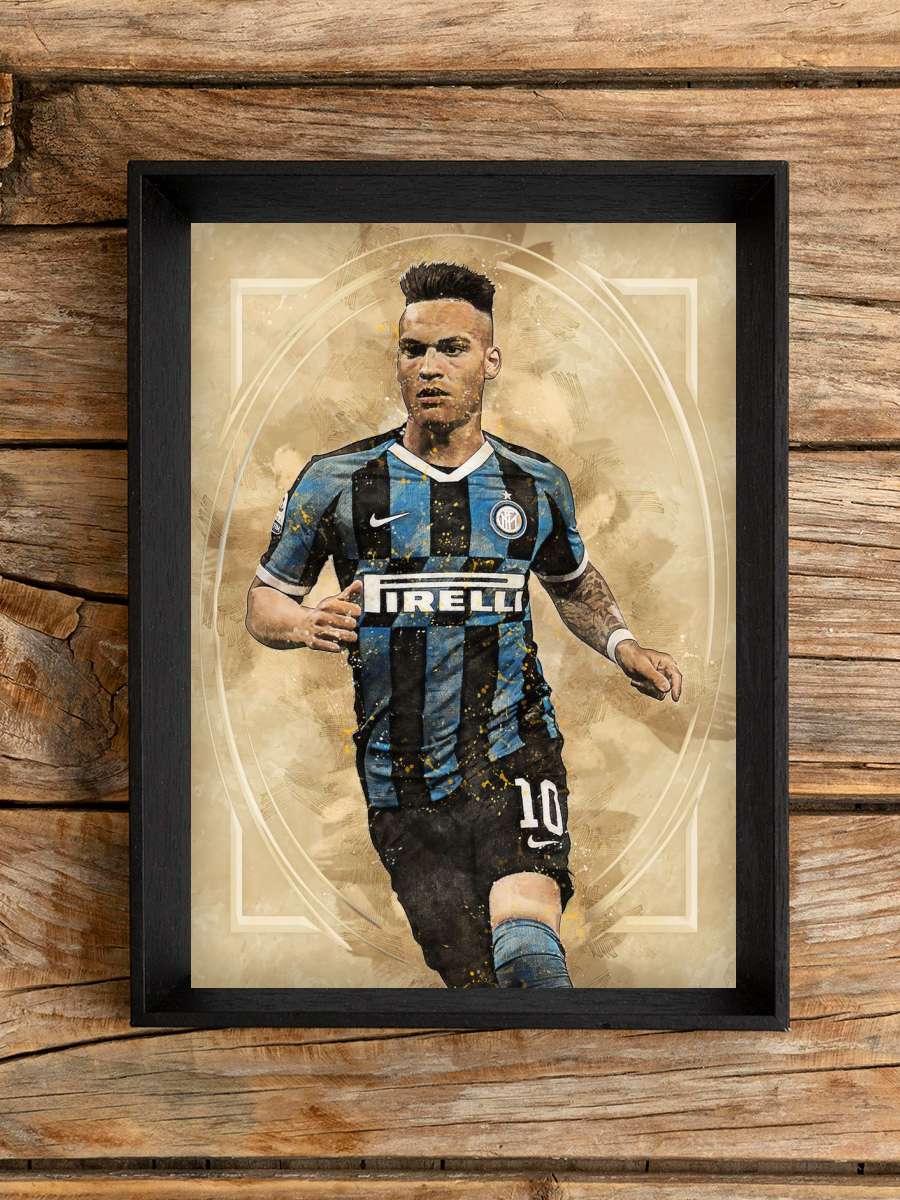 Lautaro Martinez Futbol Poster Çerçevesiz Yüksek Kalite Futbolcu Duvar Poster