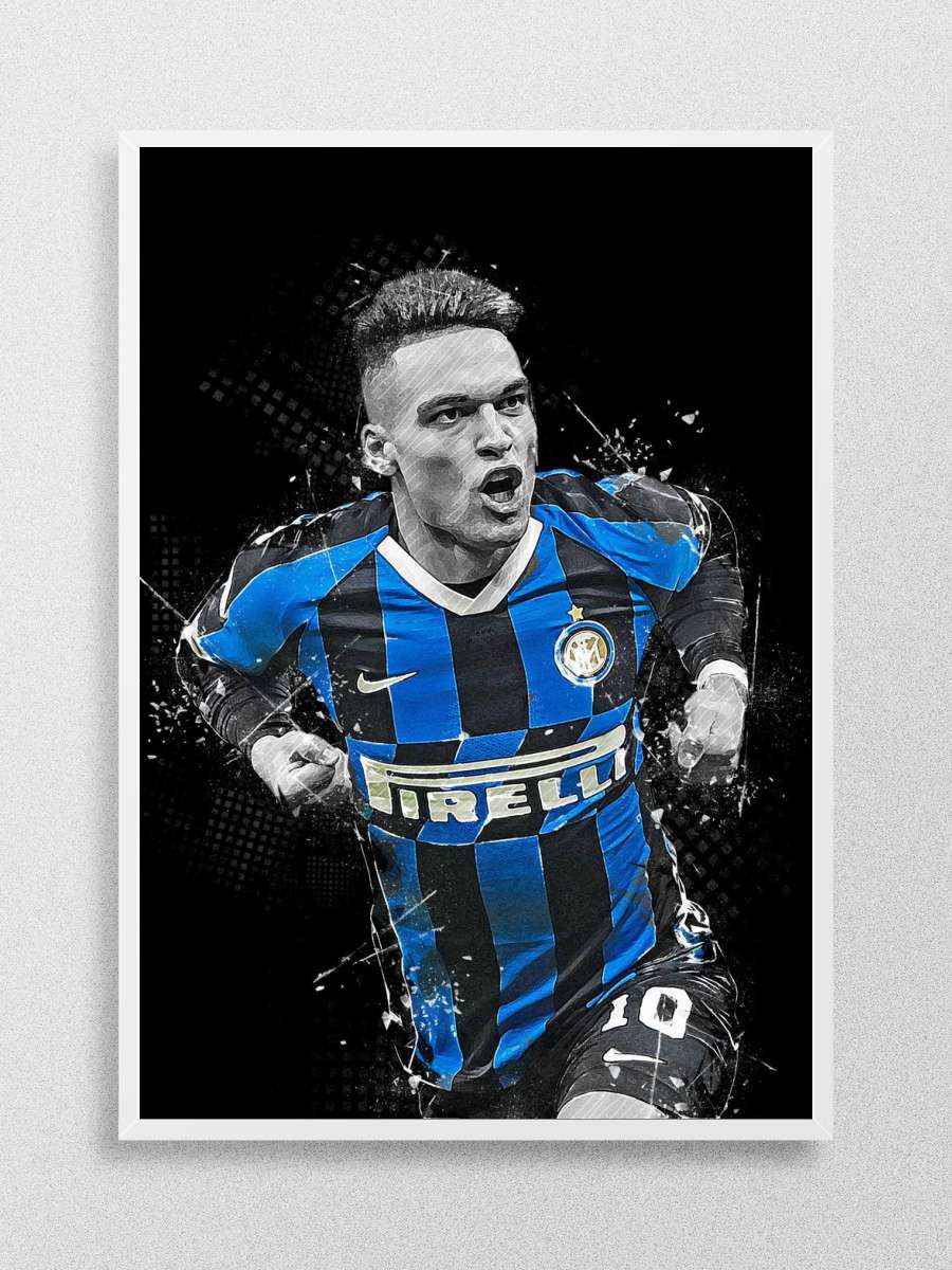 Lautaro Martinez Futbol Poster Çerçevesiz Yüksek Kalite Futbolcu Duvar Poster