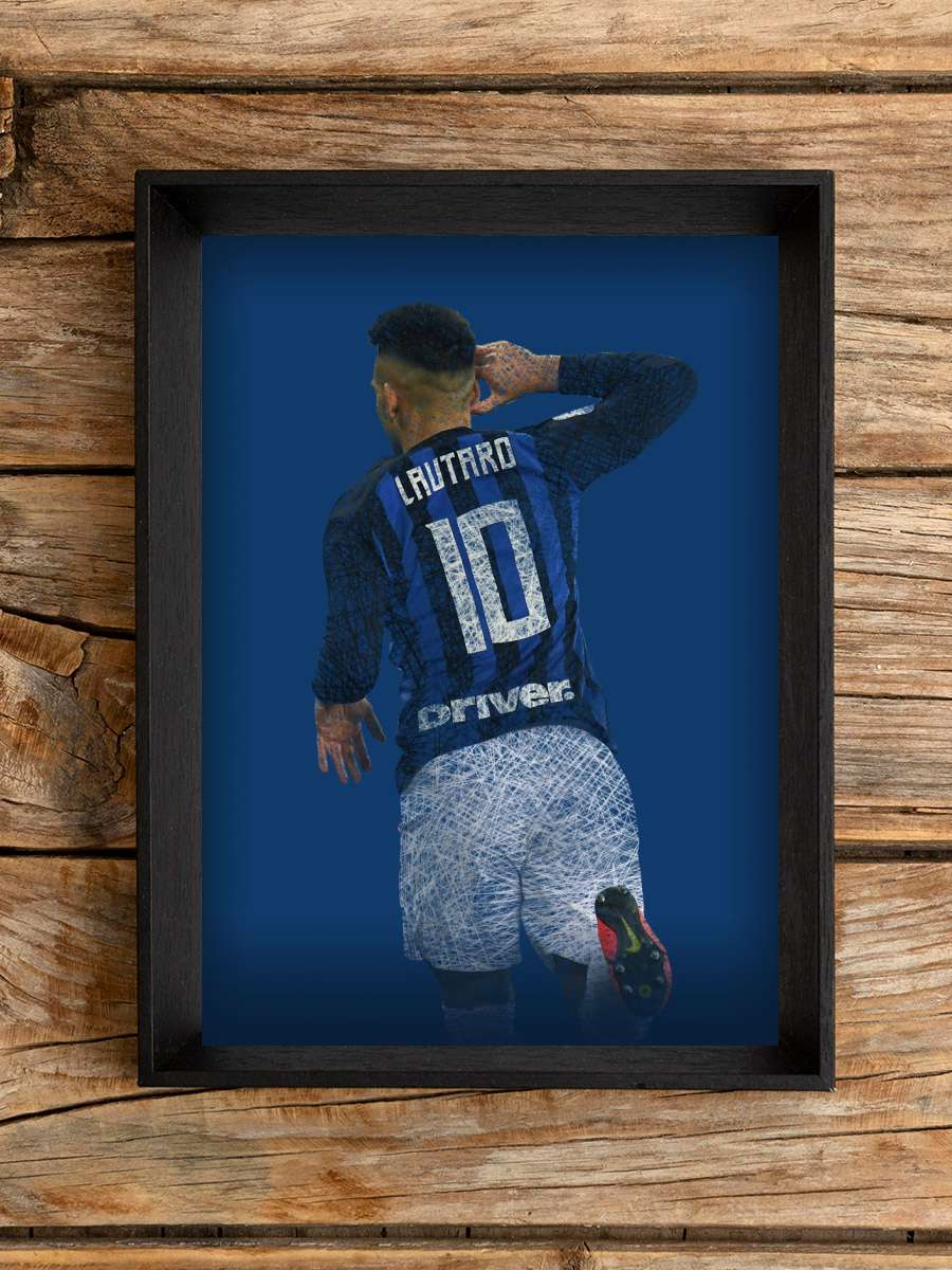 Lautaro Martinez Futbol Poster Çerçevesiz Yüksek Kalite Futbolcu Duvar Poster