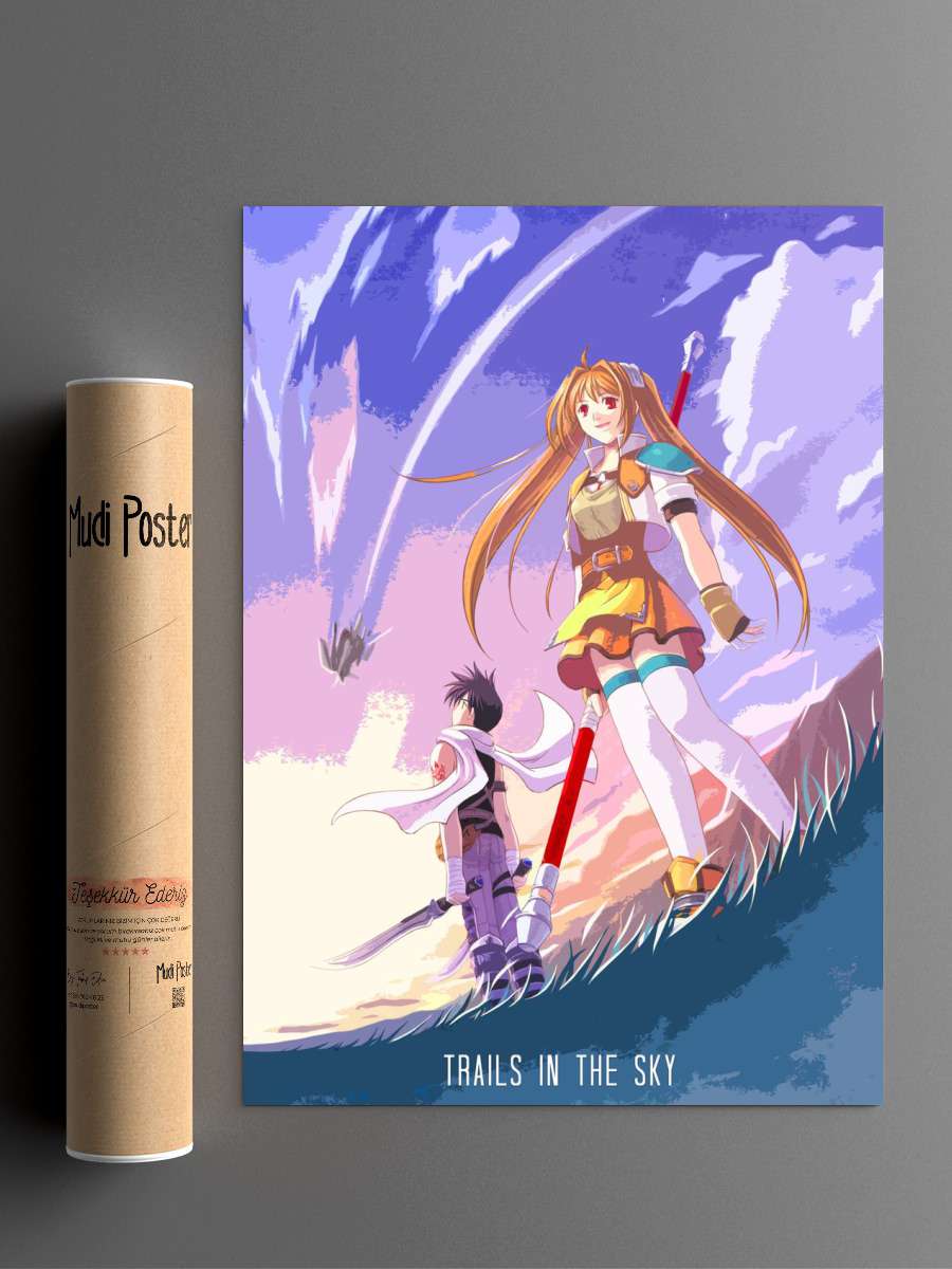 Legends Sky Anime Poster Çerçevesiz Yüksek Kalite Anime Duvar Poster